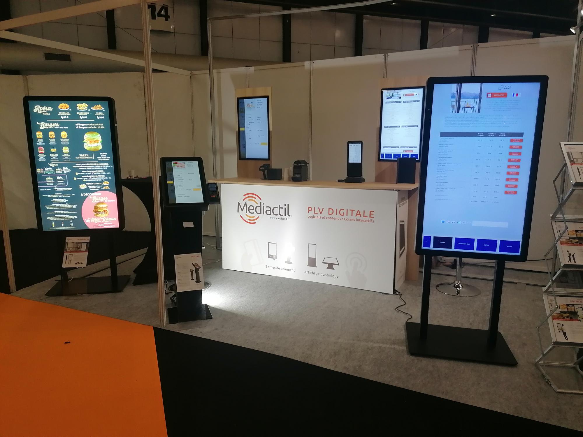 Stand Mediactil Exp'hôtel 2021