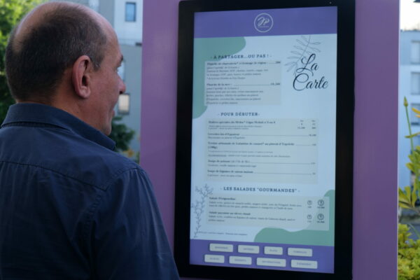 Porte-menu extérieur etanche